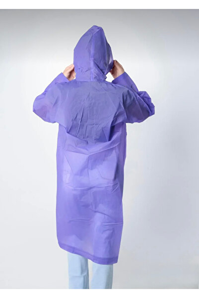 DEV 3 ADAM Unisex Women-Men Waterproof Windproof Raincoat with Snap Fasteners Hooded