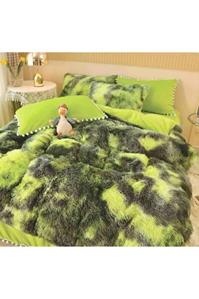 OEM Cocolino Bed Linen, 2-person, Super Plush, 6-piece, 230 x 250 cm, Multicolor, Green