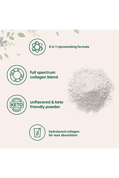 Micro ingredients Multi Collagen Peptides Powder, 2 lb - Types I, II, III, V, X + Biotin, Vitamin C