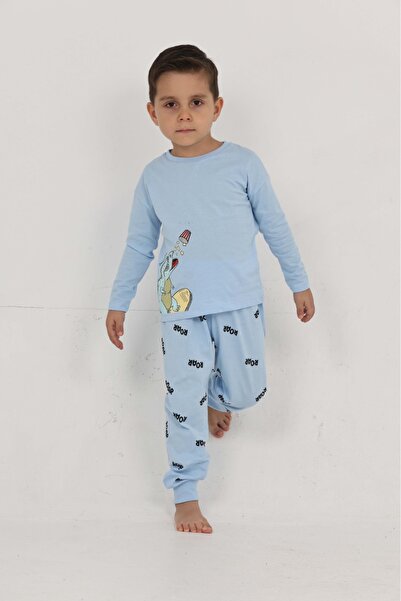 Toontoy Boy's Roar Printed Pajama Set