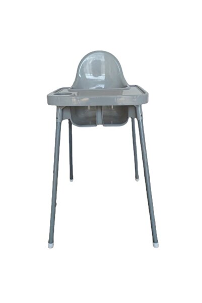 Flippy Παιδικό καρεκλάκι φαγητού 6-36 μηνών, πλαστικό/μεταλλικό, αφαιρούμενος δίσκος, γκρι