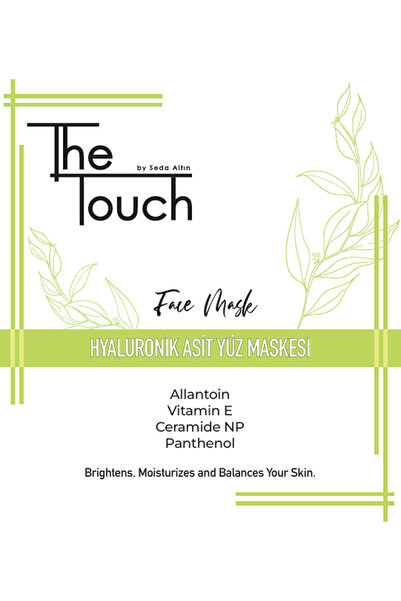 The Touch By Seda Altın Hyaluronik Asit İçerikli Kağıt Yüz Maskesi