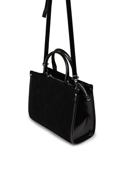 Deery Genuine Suede Black Women's Handbag