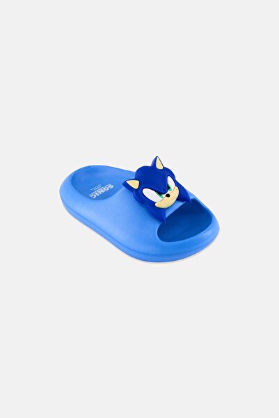Sonic Toddlers Boy Slip On Slides, Blue