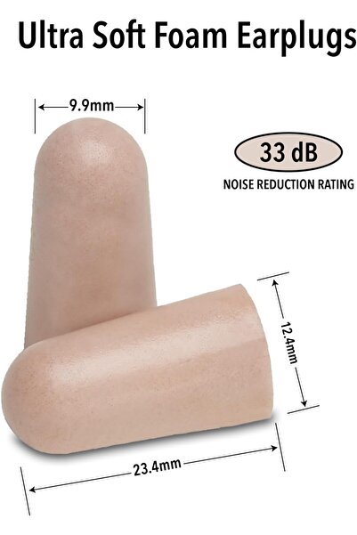 Mack's Ultra Soft Foam Earplugs, 50 Pair — NRR 32 dB, Comfortable for Sleep, Travel, Concerts, Wor