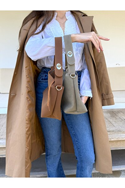 serenıa Nova Taba Süet Kadın Omuz Çantası