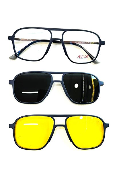 Avva 1910 C3 Polarized&Anti-Glare Clip-On Men's Sunglasses