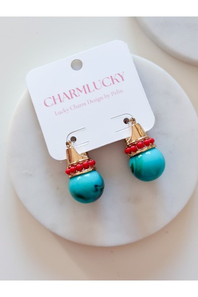 CHARMLUCKY ETNİK TOPÇUK KÜPE