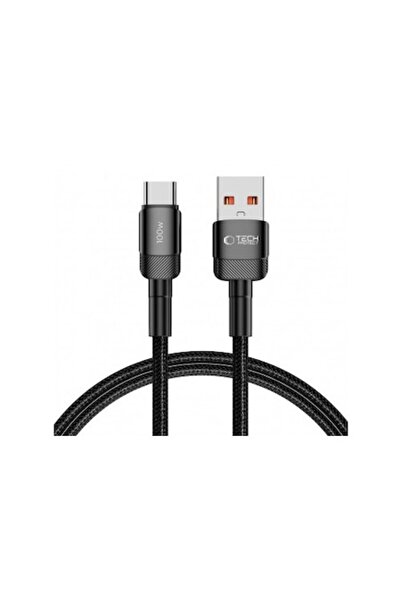Tech-Protect Ultraboost EVO USB-A to USB-C Data & Charging Cable, 100W, 1m, Black