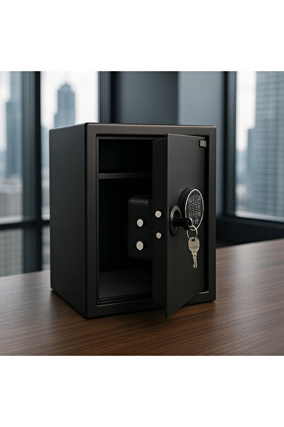 KALE Kilit Büyük Boy Dijital Siyah 35x50x31 cm Elektronik Para Kasası