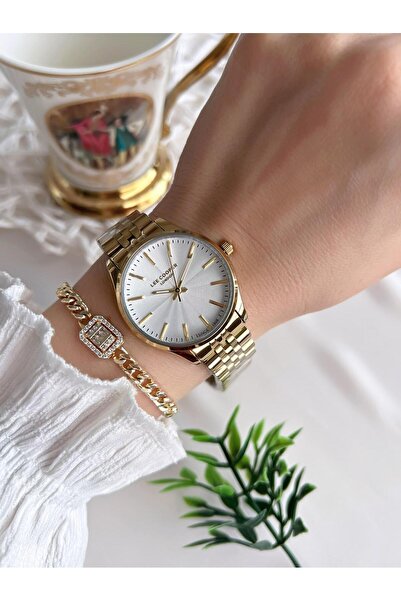 Lee Cooper Women's Wristwatch with Steel Strap 3 Atm Water Resistant Vs.Blkt.0630