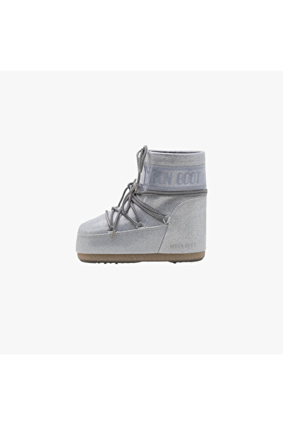 MOON BOOT Icon Glitter Low Boot "Silver"