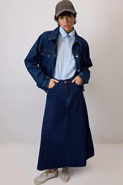 Touché Privé Стрижка джинсової спідниці