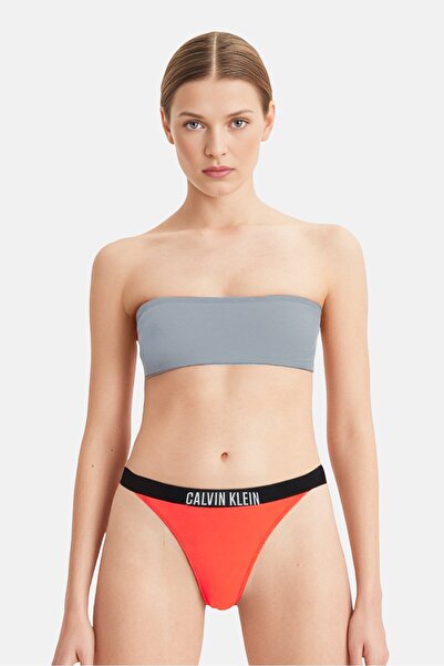 Calvin Klein سراويل داخلية نسائية بشعار العلامة التجارية، برتقالية