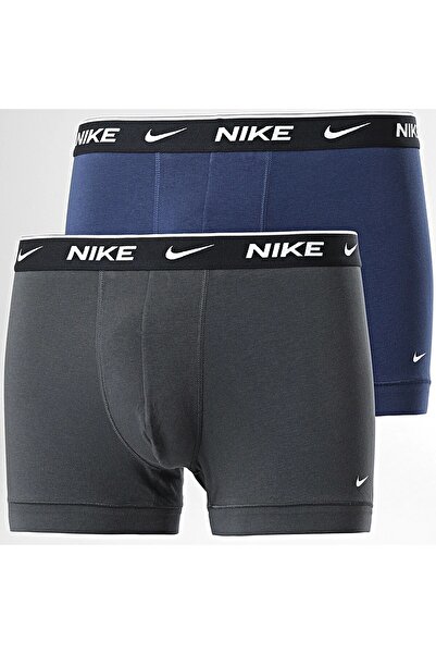 Nike Dri Fit Ultra Stretch 2 Pack Micro Συσκευασία των 2 Κοντά Εσώρουχα Μπόξερ Ανθρακί Ναυτικό Μπλε