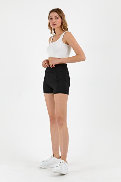 aselon Women's Short Tights with Pockets Push-Up