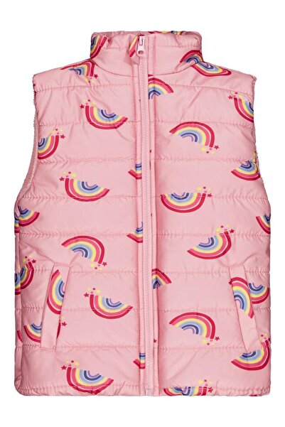 Civil Girls Rainbow Printed 6-9 Years Old Vest - Pink 6-7 Years Old