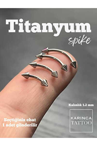 Karınca Piercing Spike Titanyum Piercing Kaş Forward Helix Conch Anti Tragus Rook Snug Daith Smiley Septum Nipple