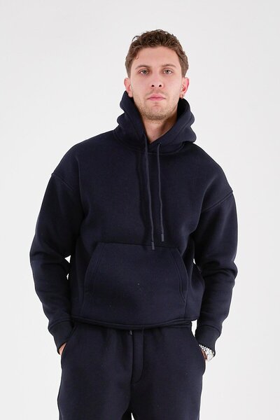 Rocqerx Q-4008 Hooded Three Strings Sh Fleece-Lined Sweat