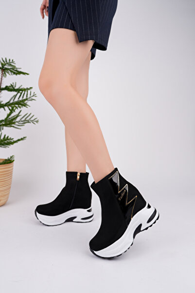 Madam Tarz Umberto Fermuarlı Gizli Topuk Bot