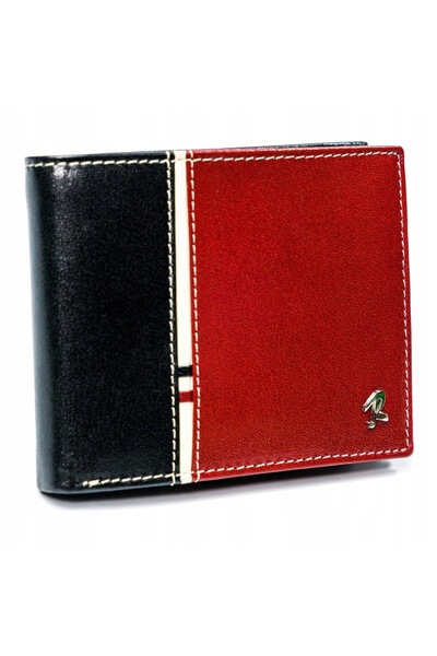 Other Horizontal two-tone men's wallet made of genuine leather HQ - Rovicky