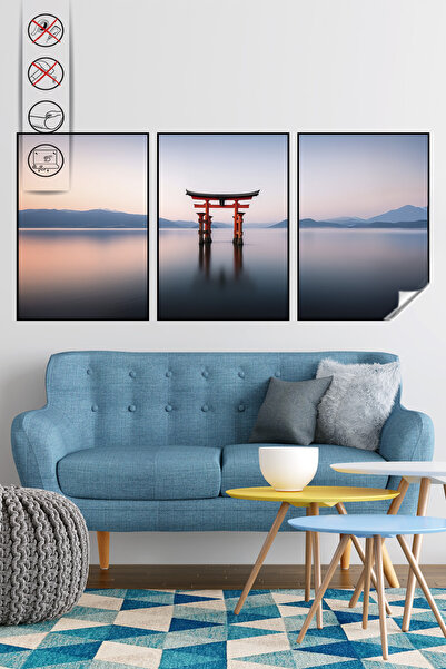 Akıllı Kağıt Statik Tutunma Özellikli Tablo - Poster Manzara (Model-94)