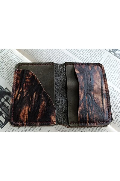 Mahfuz Genuine Leather Top Quality Fully Handmade Minimalist Wallet 15.5X10.5 cm Sda7