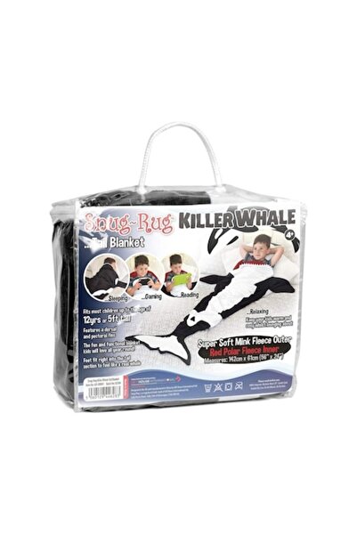 IGGI Pătură călduroasă pentru copii - design cu balene ucigașe, până la 12 an...