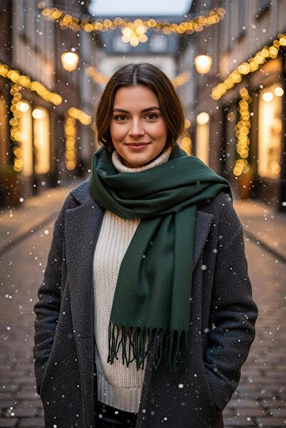 Eke Tekstil Yumuşak Dokulu Püsküllü Atkı Şal