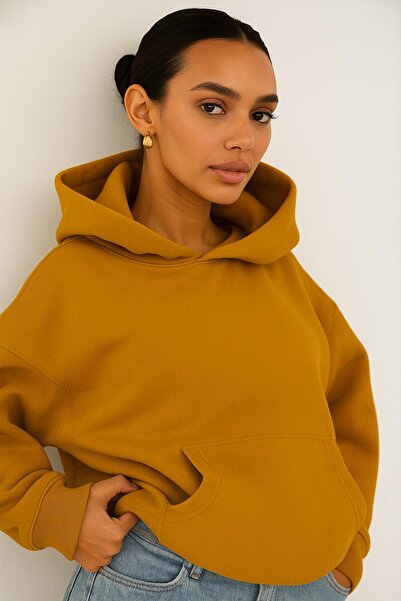 BENROMA سترة بغطاء للرأس للجنسين