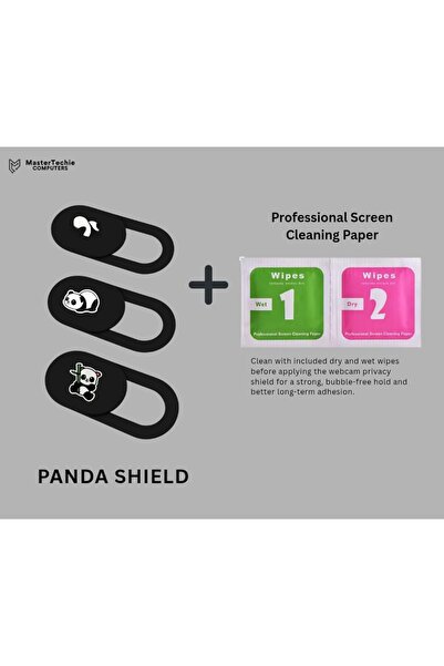 Generic Webcam Cover MasterTechie (Pandashield) (Black)