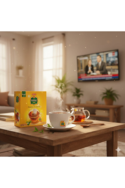 Vital - شاي أسود فاخر (علبة تحتوي على 100 كيس شاي)
