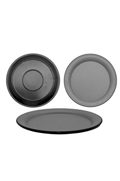 LANDREEN Luxury melamine rice serving plate, crack and break resistant, microwave and dishwasher safe, 30cm plate