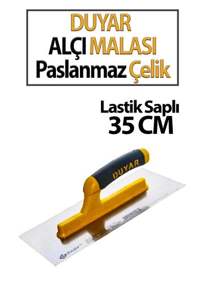 Trendhouse Duyar Alçı Malası Paslanmaz Çelik 35 cm Plastik Saplı