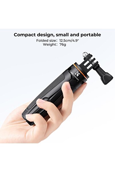 K&F CONCEPT Mini Tripod with Selfie Stick MS03 33.5cm for Action Camera KF09.133V3