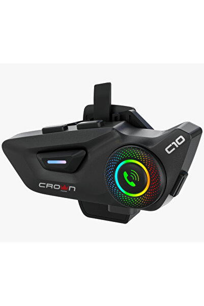 Crown Micro C10 Motosiklet Kask Bluetooth interkom Seti