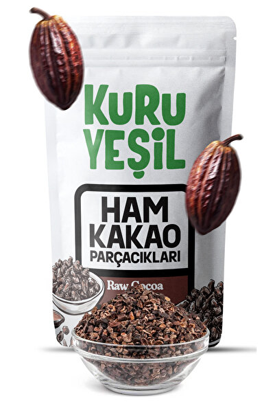 Kuru Yeşil Ham Kakao Parçacıkları 150 gr – Cacao Nibs Katkısız Doğal Antioksidan Kaynağı Süper Gıda
