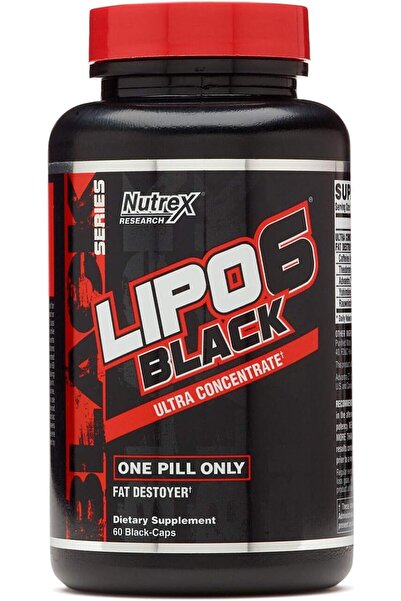 Nutrex Research ليبو 6 بلاك ألترا كونسنتريت لدعم فقدان الدهون، 60 كبسولة (عبو...