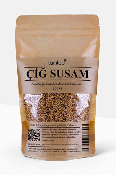Tamtabi Yerli Çiğ Susam (Atalık Tohum) 150gr