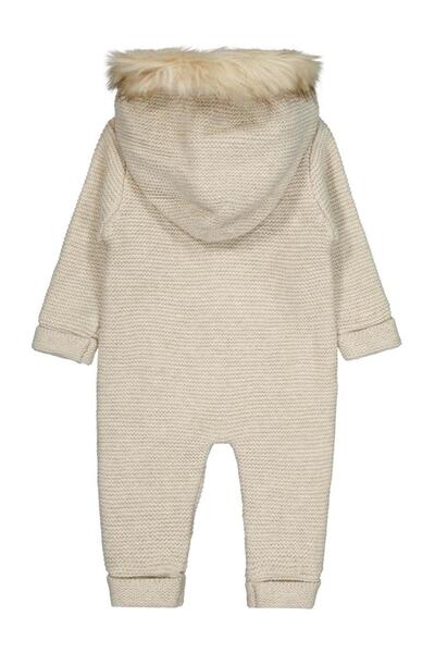 BEYBEK Hooded 3-12 Months Jumpsuit - Beige 3-6 Months