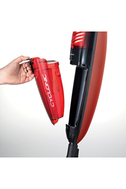 ARIETE Upright vacuum cleaner EVOLUTION 2772/40, 600W, 0.8l, Adjustable power, Energy-save,Black/red