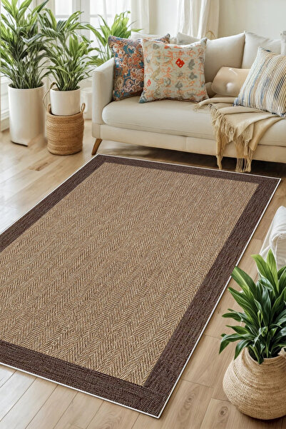Halise Home Kaymaz Taban Yıkanabilir Kalın Dokulu Halı & Yolluk & Mutfak Halısı