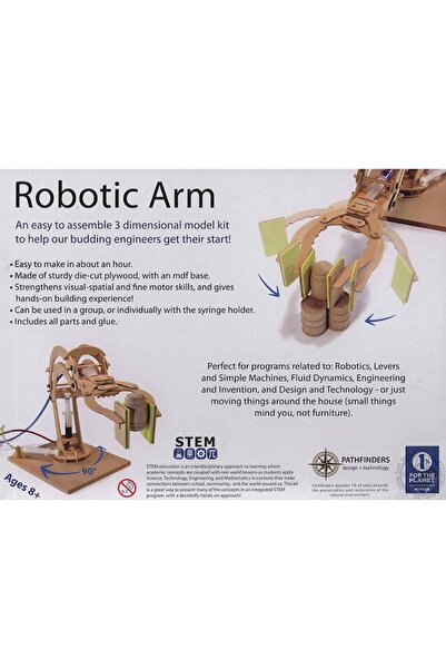Pathfinders Hydraulic robotic arm, movement in 3 planes - Educational kit +8 years
