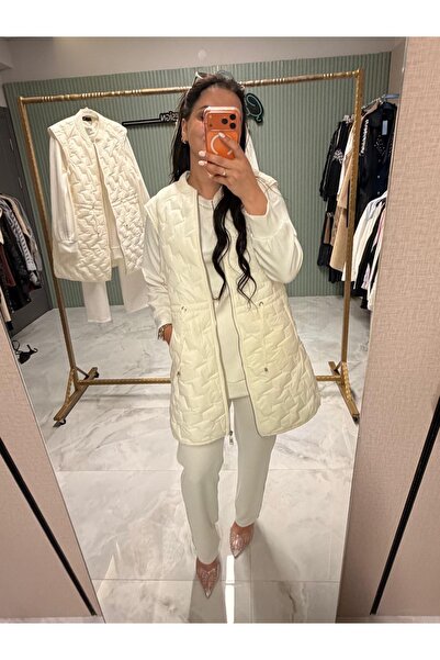 PUREVA Modal Tunic Pants & Quilted Vest Set Piece Set