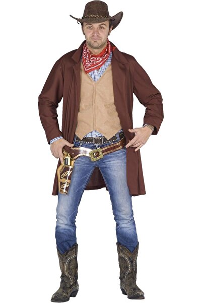 Ciao Gunslinger of the West Adult Costume (One Size) - Brown