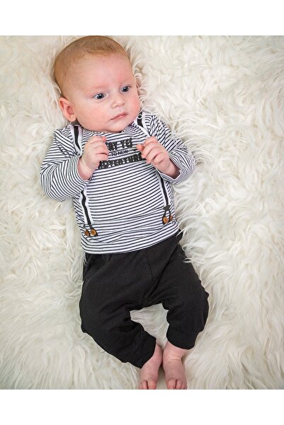 Dirkje Set bebe 2 piese : Bluza dungi & pantaloni