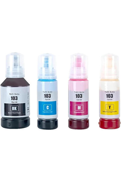 Generic Printer Ink 103 for EPSON Combo Set 4-Pack Black Cyan Magenta Yellow