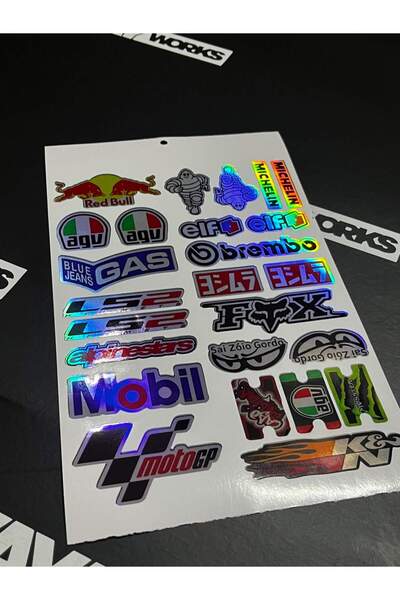OkyayWorks Motor Sticker Paket #5- Araba-Motosiklet Etiket Sticker