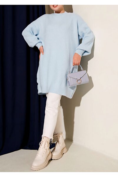 Vaniza Πλεκτό πουλόβερ με ασύμμετρες ρίγες με ανάγλυφο σχέδιο