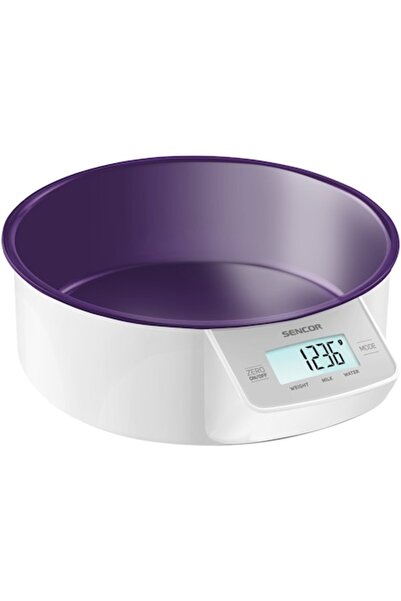 Sencor SKS 4004VT Kitchen Scale with Bowl, 1 L, LCD, Purple